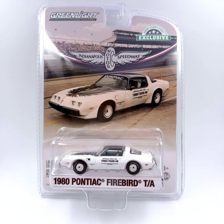 Greenlight Pontiac 1980 Firebird Turmo T/A Indianapolis 500 1:64 przód