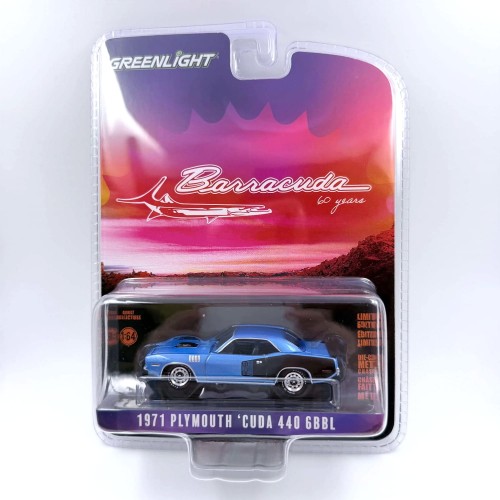Greenlight Plymouth 1971 Cuda 440 GBBL 1:64 przód