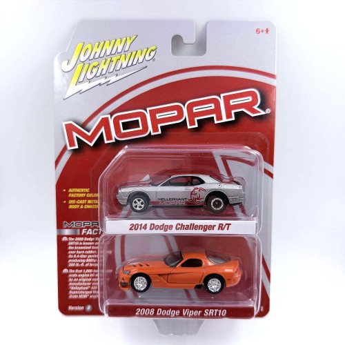 ohnny Lightning Dodge 2014 Challenger R/T Dodge 2008 Viper SRT10 1:64  przód