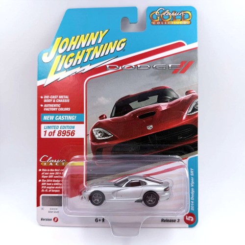 Johnny Lightning Dodge 2014 Viper SRT Silver 1:64 przód