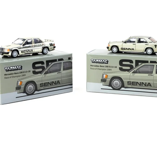Tarmac Works Mercedes-Benz 190 E 2.3-16 Race of Champion 1984 Ayrton Senna 1:64 tył