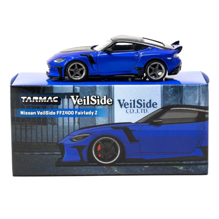 Tarmac Works Nissan VeilSide FFZ400 Fairlady Z Blue 1:64 przód