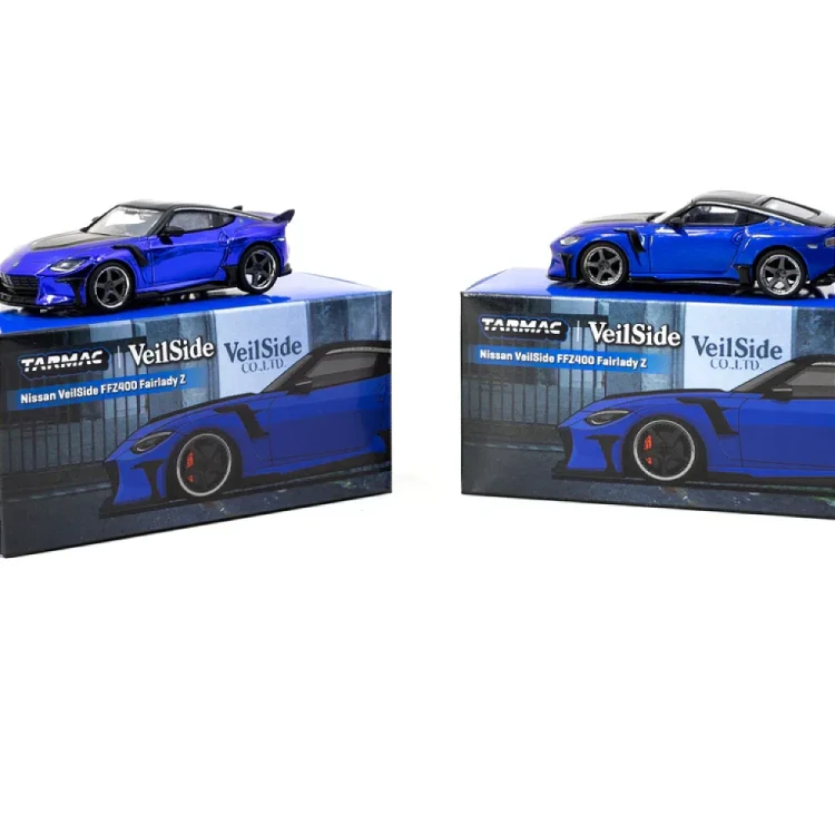 Tarmac Works Nissan VeilSide FFZ400 Fairlady Z Blue 1:64 tył