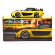 Tarmac Works Mazda RX-7 VeilSide Fortune7 Yellow / Black 1:64 przód