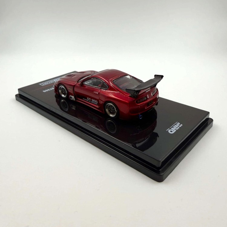 INNO64 Toyota Supra A80 Top Secret GT300 RED Metallic 1:64 tył