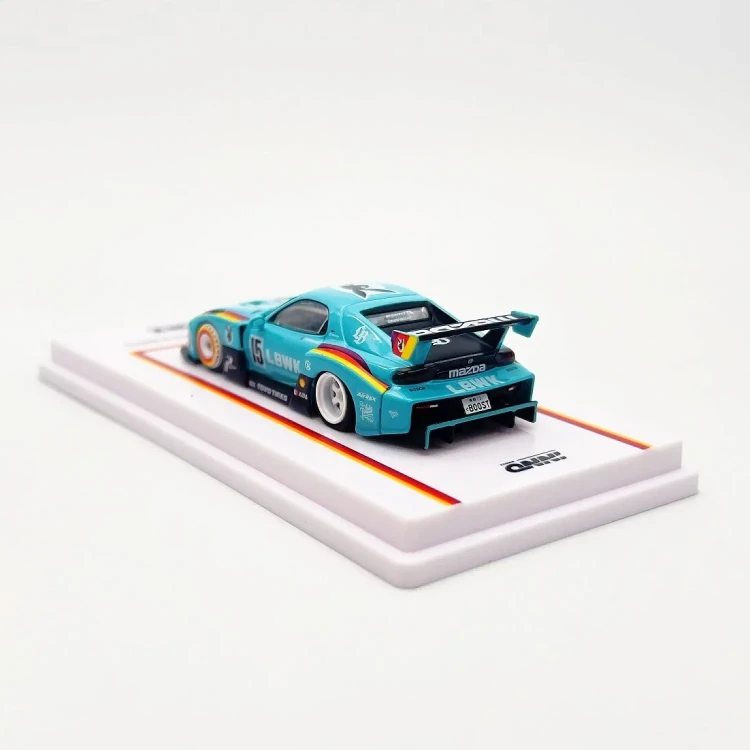 INNO64 LBWK Mazda RX7 FD3S LB-Super Silhouette Blue 1:64 tył
