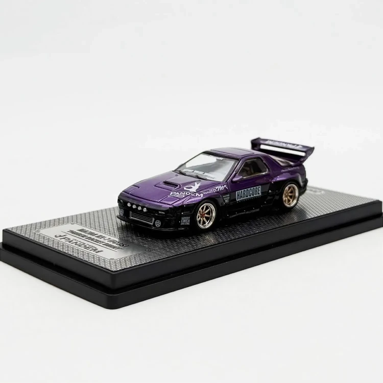INNO64 Mazda RX-7 (FC3S) Pandem Rocket Bunny Purple 1:64 przód