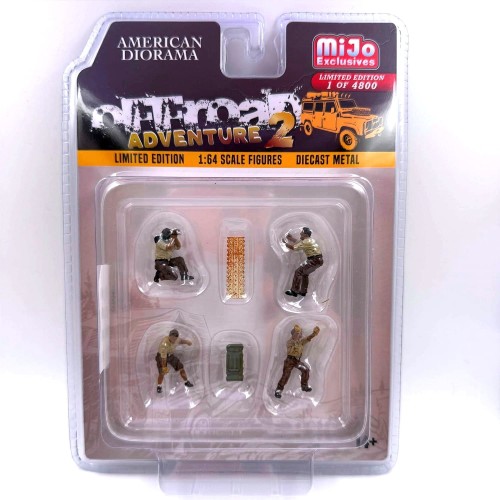 American Diorama Figurki Off Road Adventure 2 1:64 przód