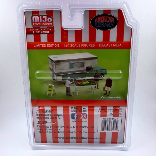American Diorama Figurki Farmers Market 1:64 tył