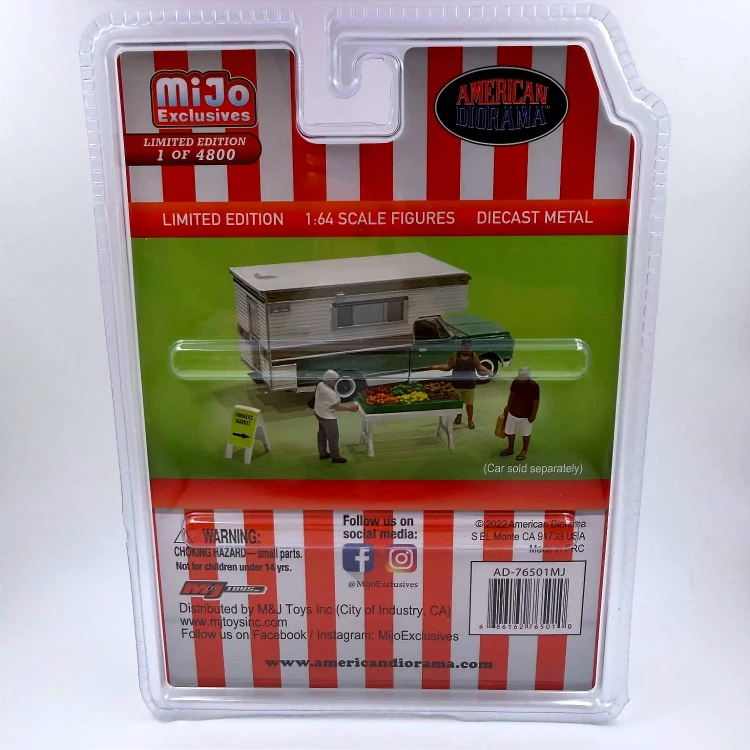 American Diorama Figurki Farmers Market 1:64 tył