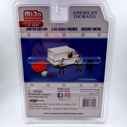 American Diorama Figurki Mail Service 1:64 tył