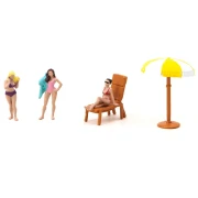 American Diorama Beach Girls 1:64 tył