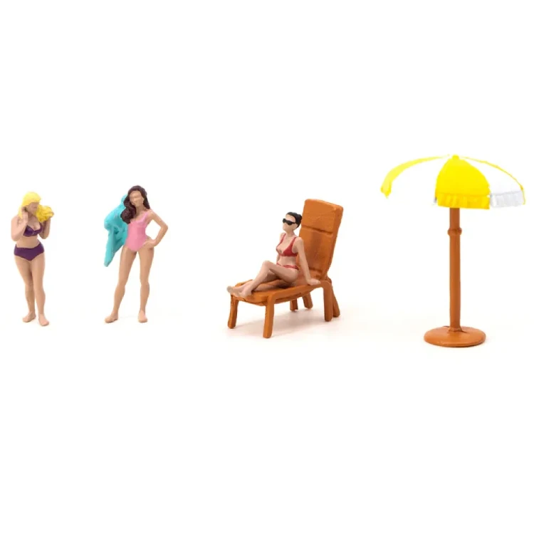 American Diorama Beach Girls 1:64 tył