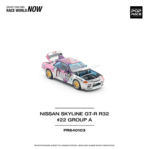 Pop Race Nissan Skyline R32 #22 Axia Group 1:64 przód detal