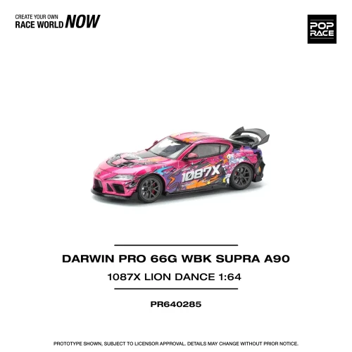 Pop Race Toyota Supra A90 Darwin Pro 66G WBK 1087X Lion Dance 1:64 przód