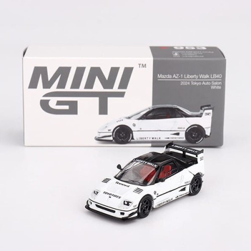 Mini GT Mazda AZ-1 Liberty Walk LB40 Tokyo Auto Salon 1:64 box