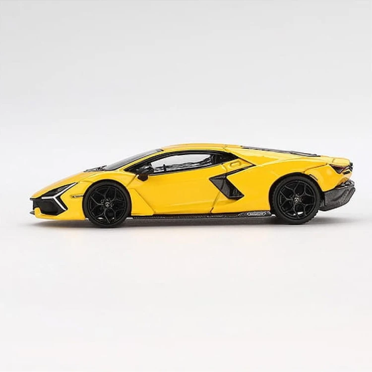 Mini GT Lamborghini Revuelto Giallo - 2024, yellow 1:64 bok