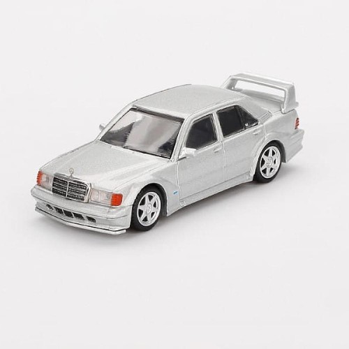 Mini GT Mercedes-Benz 190E 2,5-16 EVO 2 - 1989, astral silver 1:64 przód