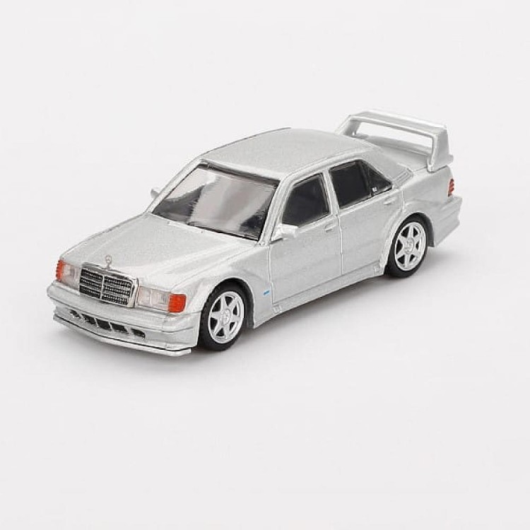 Mini GT Mercedes-Benz 190E 2,5-16 EVO 2 - 1989, astral silver 1:64 przód