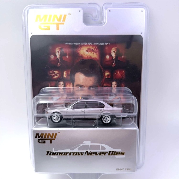 Mini GT BMW 750 IL (E39) - Tomorrow Never Dies English Blister Packing - 1997 1:64 blister