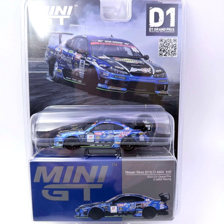 Mini GT Nissan Silvia S15 #46 D-Max Racing D1 Grand Prix - 2023 1:64 blister