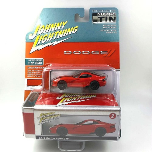 Johnny Lightning Dodge Viper GTC 2017 czerwony 1:64 przód