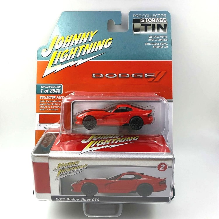 Johnny Lightning Dodge Viper GTC 2017 czerwony 1:64 przód