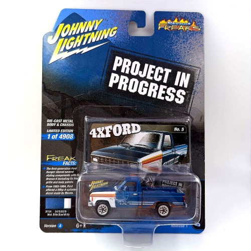Johnny Lightning Ford Ranger 1984 Project in progres Blue/White 1:64 karta