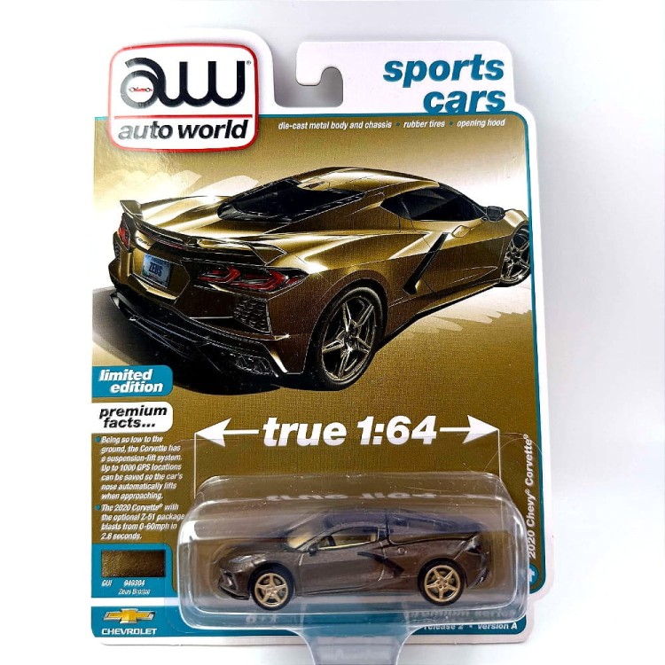 Auto World Chevy Corvette 2020 Zeus bronze 1:64 - Sports Car karta