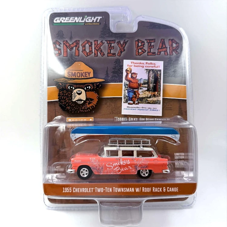 Greenlight Chevrolet 1955 Two-Ten Townsman W/Roof Rack &amp; Cande karta