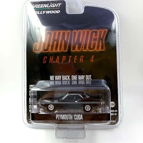 Greenlight Plymouth 1971 Cuda John Wick 4 1:64 karta