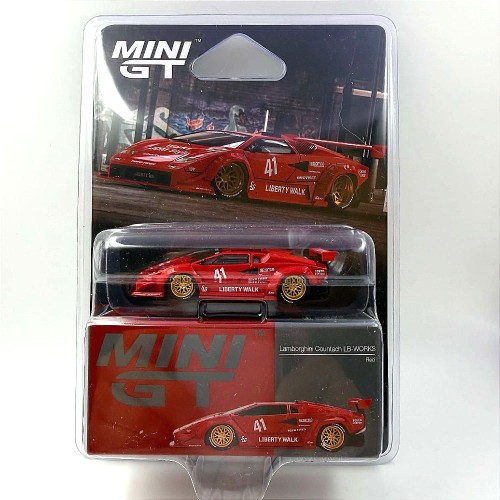 Mini GT Lamborghini Countach LB-Works Red - 1:64 karta