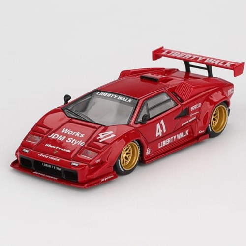 Mini GT Lamborghini Countach LB-Works Red - 1:64 przód