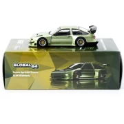Tarmac Works Toyota Sprinter Trueno AE86 Widebody Green - Designed by Jon Sibal 1:64 kartonik
