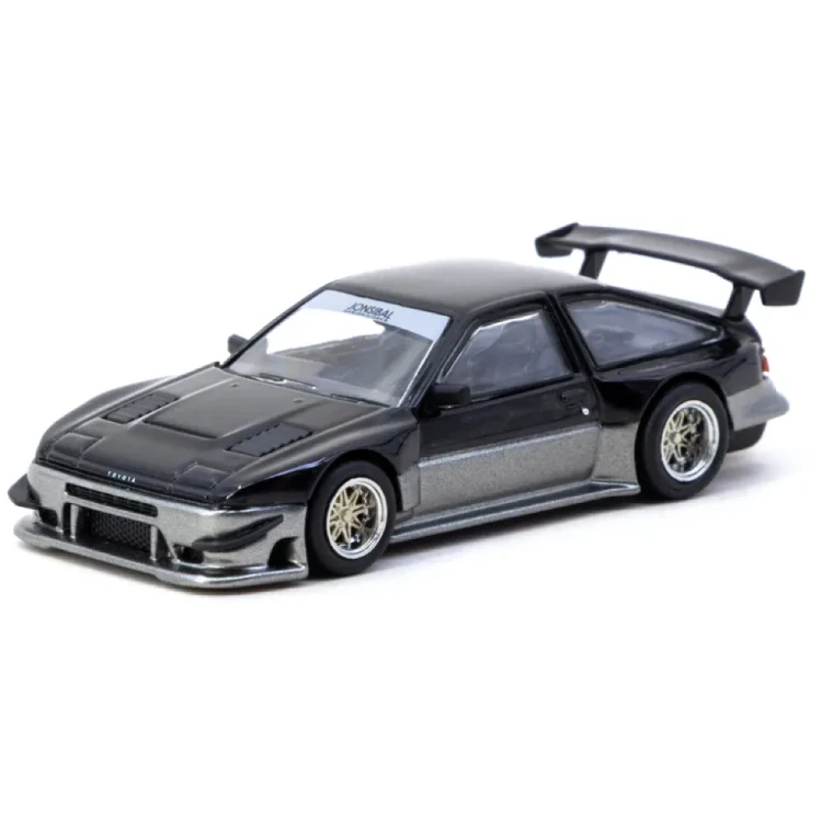 Tarmac Works Toyota Sprinter Trueno AE86 Widebody Black/Grey - Designed by Jon Sibal 1:64 przód