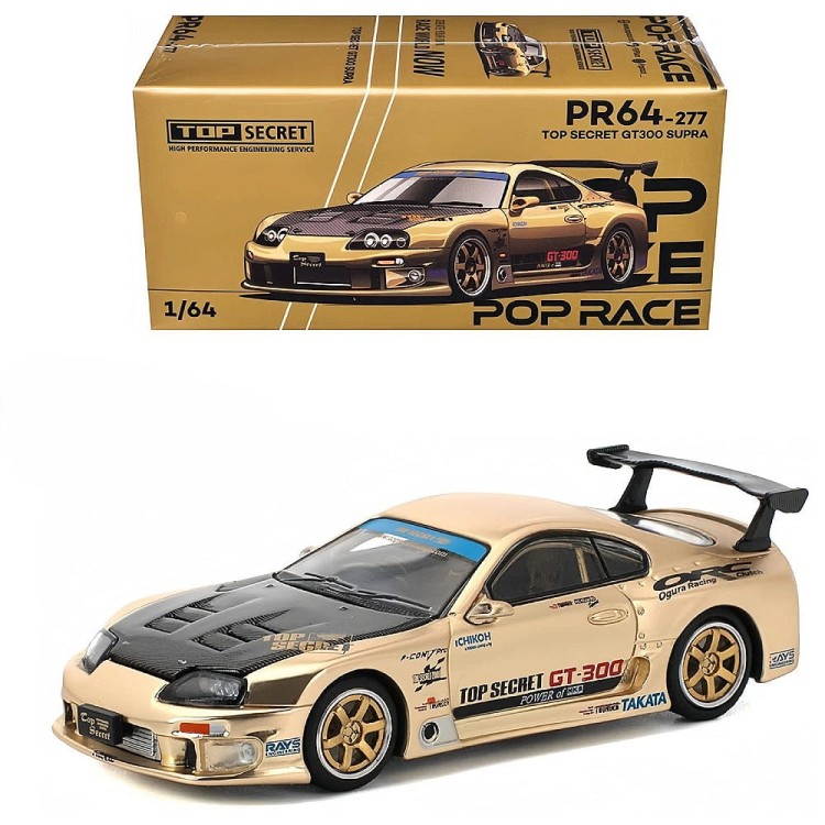 Pop Race Toyota Supra Top Secret GT300 1:64 box