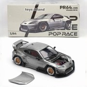 Pop Race Toyota Pandem GR86 Silver 1:64 box