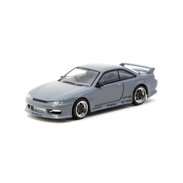Tarmac Works Nissan Silvia S14 VERTEX Grey 1:64 przód