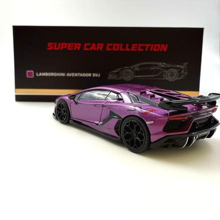 HH Toys Lamborghini Aventador SVJ Viola 30th 1:64 tył detal