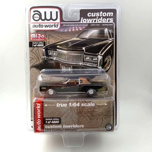 Auto World Cadillac 1975 Eldorado Custom Lowriders 1:64 przód