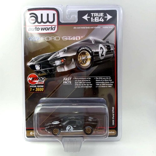 Auto World 1966 Ford GT40 Black 1:64 przód