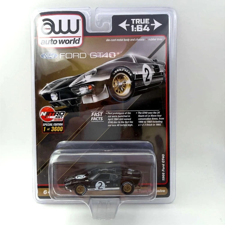 Auto World 1966 Ford GT40 Black 1:64 przód