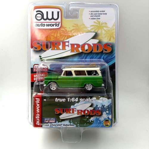 Auto World Chevrolet 1965 Suburban Surf Rods 1:64 przód