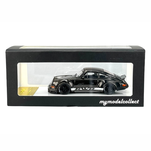 My Model Collect Porsche 911 RWB 930 RAUH-Welt Akira Nakai Chrome Black 1:64 box