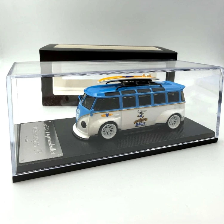 My Model Collect Volkswagen T1 Van Blue/White 1:64 przód