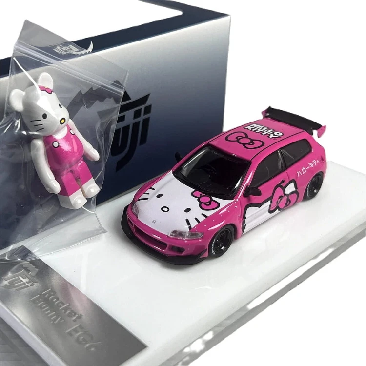 FUJI Pandem Honda Civic EG6 Rocket Bunny Kitty witch Figure 1:64 przód