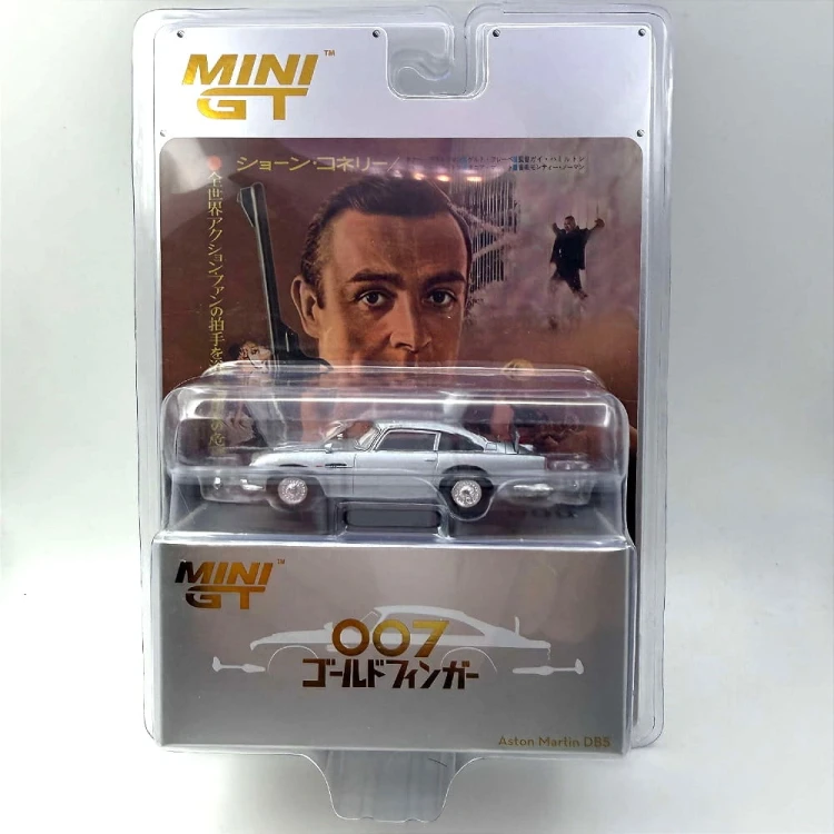 Mini GT Aston Martin DB5 James Bond 007 Goldfinger Wersja japońska 1:64 przód