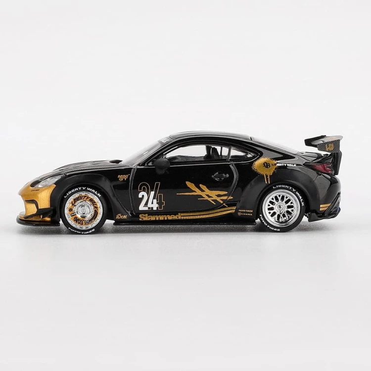 MINI GT Toyota GR86 LB★Nation Black / Gold 1:64 bok