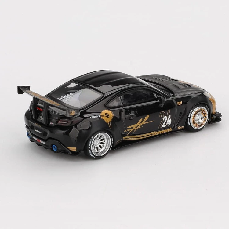 MINI GT Toyota GR86 LB★Nation Black / Gold 1:64 tył