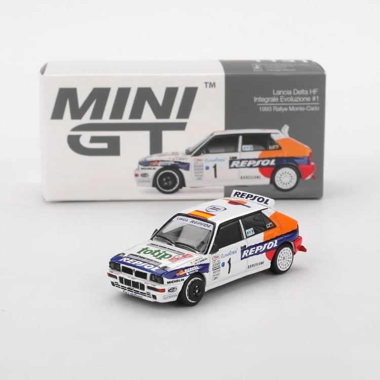 MINI GT Lancia Delta HF Integrale Evoluzione #1 1993 Rallye Monte-Carlo1:64 box